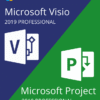 Project Professional + Visio Professional 2019 Activation key – Bundle