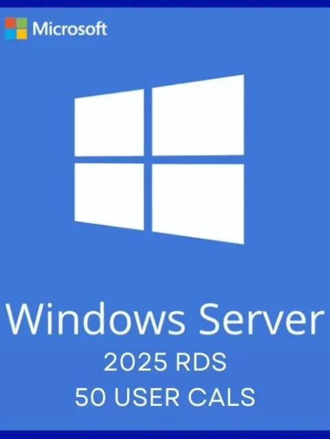 Windows Server 2025 Remote Desktop Services – 50 User CALs Certificate